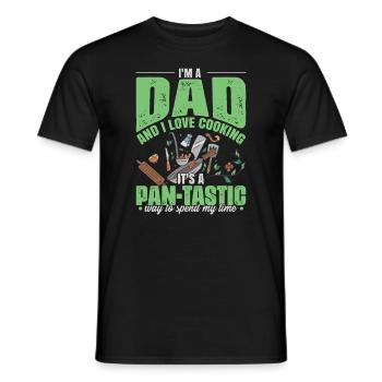 Dad Cooking Father's Day - Men's T-Shirt - black - Front - AI Model Male 178 light (178cm)
