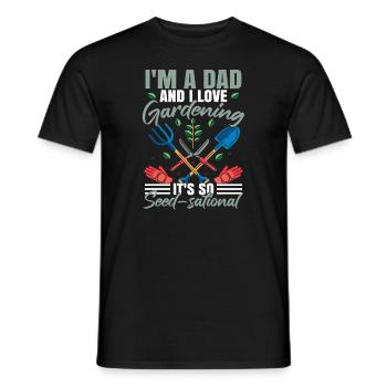 Drôle de papa de jardin Blague Fête des pères - T-shirt homme - noir - Devant - AI Model Male 178 light (178cm)