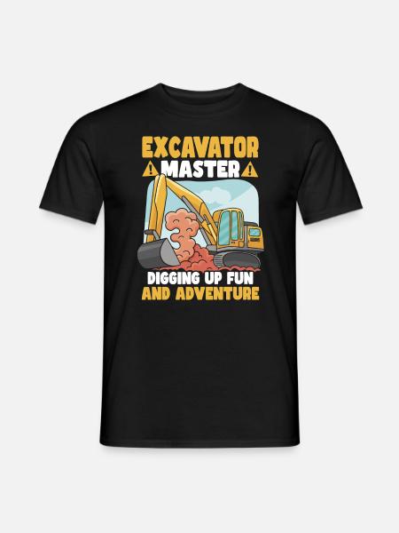 Excavator Master - Men's T-Shirt - black