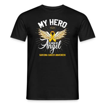Sarcoma Cancer Awareness - Men's T-Shirt - black - Front - AI Model Male 178 light (178cm)