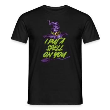 Halloween Witch I Put A Spell On You - Men's T-Shirt - black - Front - AI Model Male 178 light (178cm)