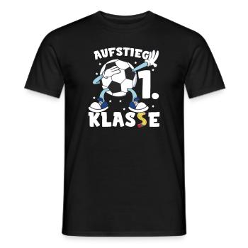 Schüler Grundschule 1. Klasse Fußball - Männer T-Shirt - Schwarz - Vorne - AI Model Male 178 light (178cm)