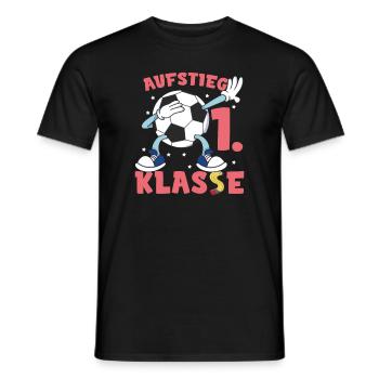 Fußball Schulkind Einschulung - Männer T-Shirt - Schwarz - Vorne - AI Model Male 178 light (178cm)