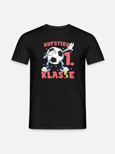 Fußball Schulkind Einschulung - Männer T-Shirt - Schwarz