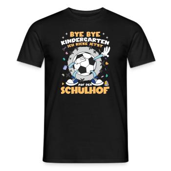 Grundschule Einschulung Fußball - Männer T-Shirt - Schwarz - Vorne - AI Model Male 178 light (178cm)