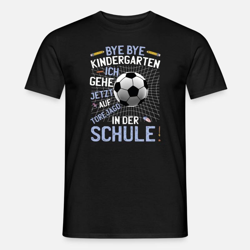 Fußball Schule Schulanfang - Männer T-Shirt - Schwarz