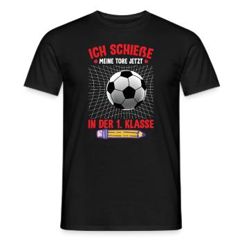 Einschulung 1. Klasse - Männer T-Shirt - Schwarz - Vorne - AI Model Male 178 light (178cm)