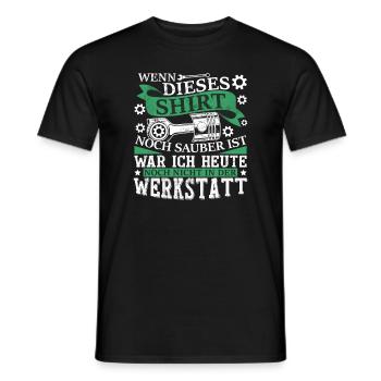 KFZ Mechaniker Sprüche Werkstatt - Männer T-Shirt - Schwarz - Vorne - AI Model Male 178 light (178cm)