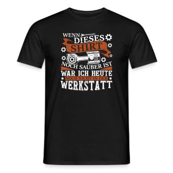 Werkstatt Autoschrauber KFZ Mechaniker - Männer T-Shirt - Schwarz - Vorne - AI Model Male 178 light (178cm)