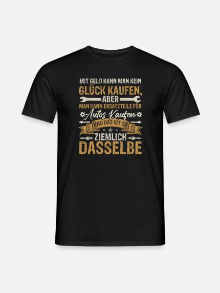 Automechaniker Ersatzteile Sprüche KFZ Auto - Männer T-Shirt - Schwarz