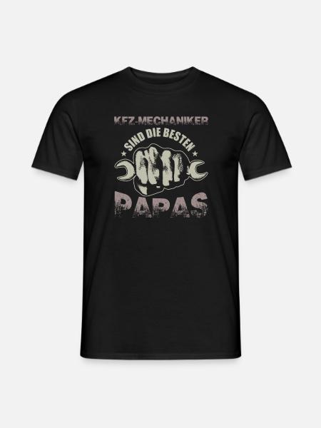 KFZ Mechaniker Sind Die Besten Papas - Männer T-Shirt - Schwarz