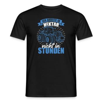 Lustige Bauernhof Traktor Sprüche - Männer T-Shirt - Schwarz - Vorne - AI Model Male 178 light (178cm)