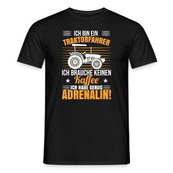 Ich bin Traktorfahrer - Männer T-Shirt - Schwarz - Vorne - AI Model Male 178 light (178cm)