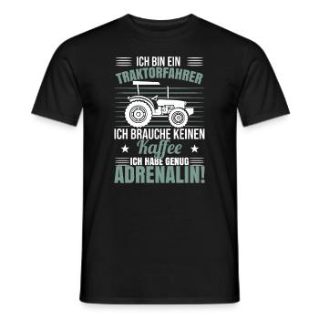 Ich Bin Ein Traktorfahrer - Männer T-Shirt - Schwarz - Vorne - AI Model Male 178 light (178cm)