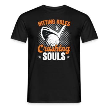 Frapper des trous écrasant les âmes - T-shirt homme - noir - Devant - AI Model Male 178 light (178cm)