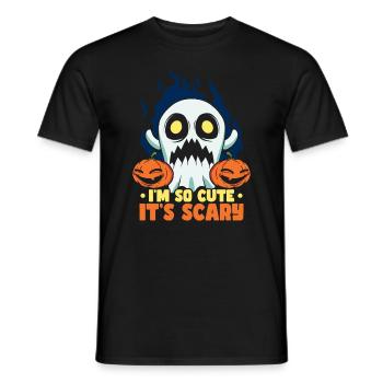 Ich bin so süß, dass es gruselig ist Halloween lustige Geisterkinder - Männer T-Shirt - Schwarz - Vorne - AI Model Male 178 light (178cm)