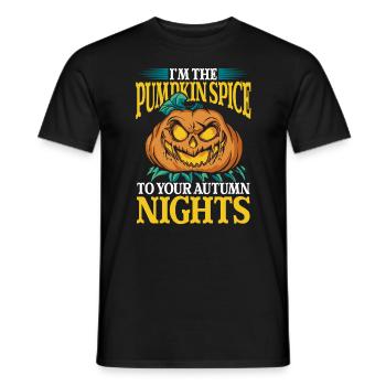 Halloween Ich bin das Pumpkin Spice - Männer T-Shirt - Schwarz - Vorne - AI Model Male 178 light (178cm)
