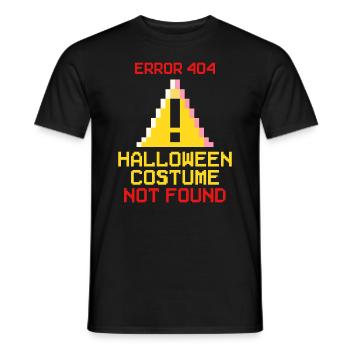 Halloween Costume Not Found - Men's T-Shirt - black - Front - AI Model Male 178 light (178cm)