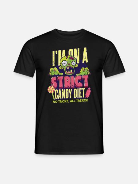 Zombie Halloween Candy - Men's T-Shirt - black