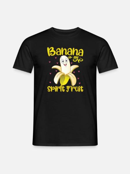 Banane ist meine Geisterfrucht - Männer T-Shirt - Schwarz