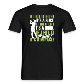 Drôle de joueur de golf - T-shirt homme - noir - Devant - AI Model Male 178 light (178cm)