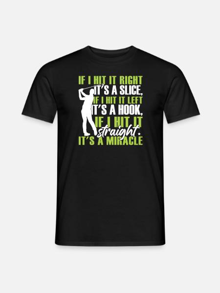 Funny Golfing Golf Player - Men's T-Shirt - black