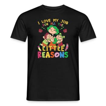 Journée nationale des enseignants - T-shirt homme - noir - Devant - AI Model Male 178 light (178cm)