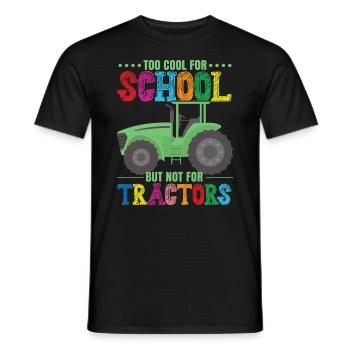 Drôle de tracteur Farmer Boys - T-shirt homme - noir - Devant - AI Model Male 178 light (178cm)