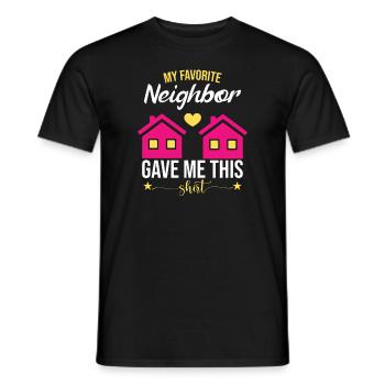 Damen Nachbar Hemd - Männer T-Shirt - Schwarz - Vorne - AI Model Male 178 light (178cm)