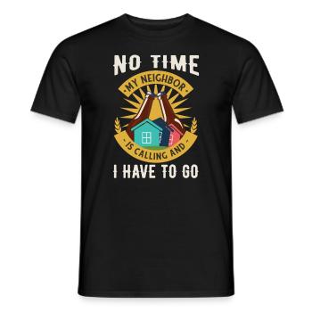 Nachbar Bier Lustig - Männer T-Shirt - Schwarz - Vorne - AI Model Male 178 light (178cm)