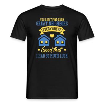 Drôle de voisin Home Family Neighborhood - T-shirt homme - noir - Devant - AI Model Male 178 light (178cm)