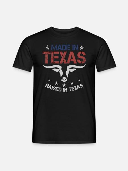 Raised Texas Texan - Men's T-Shirt - black