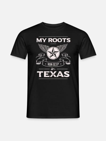 Lone Star State | Fier Texas - T-shirt homme - noir