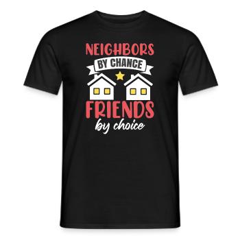 Woman Neighbor - Men's T-Shirt - black - Front - AI Model Male 178 light (178cm)