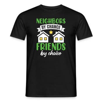 Community Neighbor Humor - Männer T-Shirt - Schwarz - Vorne - AI Model Male 178 light (178cm)