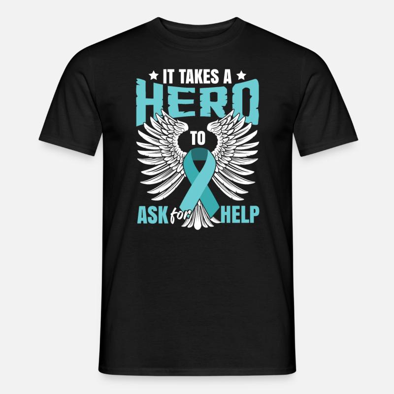 Mois de la sensibilisation au TSPT - T-shirt homme - noir