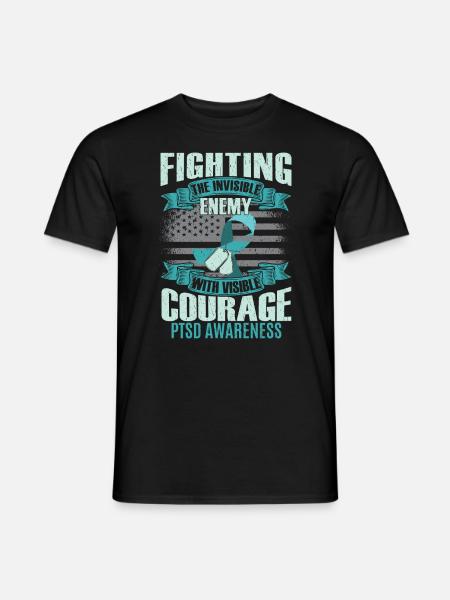 PTSD Awareness - Men's T-Shirt - black