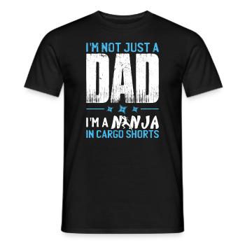 Drôle de papa disant - T-shirt homme - noir - Devant - AI Model Male 178 light (178cm)