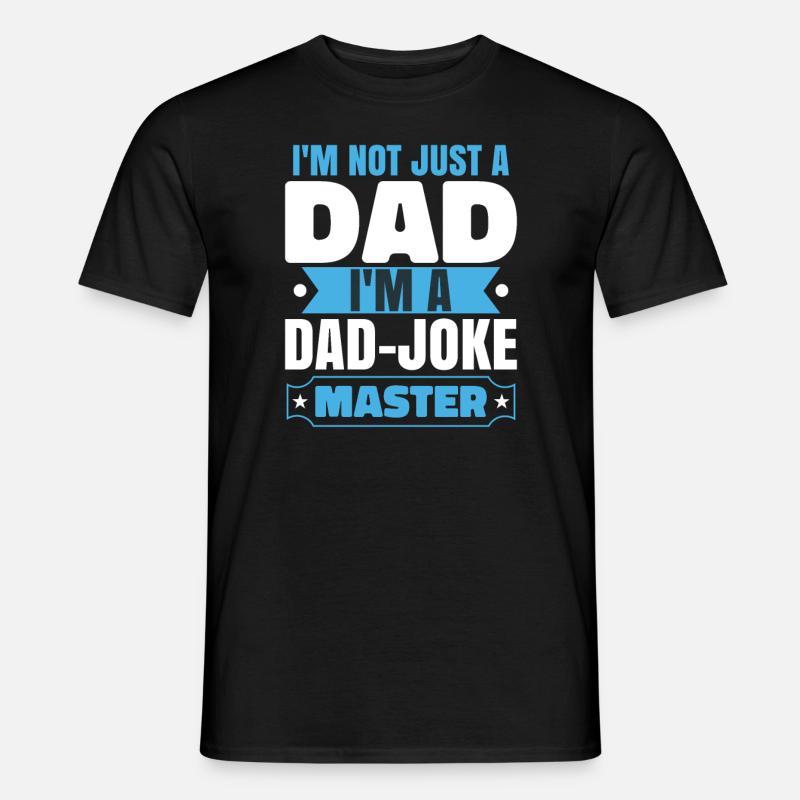 Ich bin ein Papa-Witze-Meister - Männer T-Shirt - Schwarz