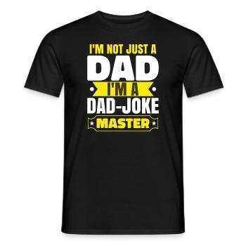 Papa-Witz Meister Papa Papa Großvater Papa Witze - Männer T-Shirt - Schwarz - Vorne - AI Model Male 178 light (178cm)