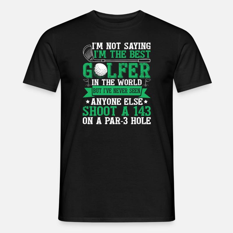 Golfer Lustiges Golfen - Männer T-Shirt - Schwarz