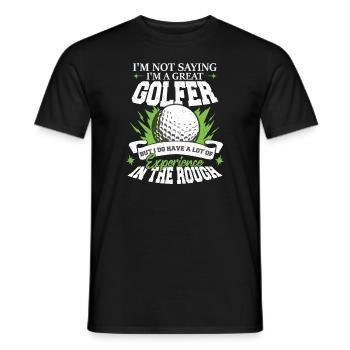 Ich bin ein großartiger Golfer - Männer T-Shirt - Schwarz - Vorne - AI Model Male 178 light (178cm)