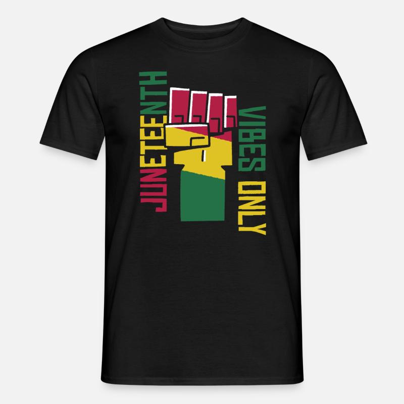 Nur Juneteenth-Vibes - Männer T-Shirt - Schwarz