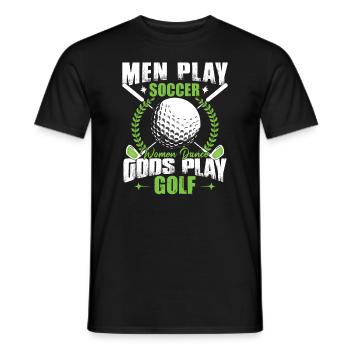 Funny Golfing Golfer Love Golf Player - Men's T-Shirt - black - Front - AI Model Male 178 light (178cm)