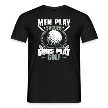Les dieux jouent au golf - T-shirt homme - noir - Devant - AI Model Male 178 light (178cm)