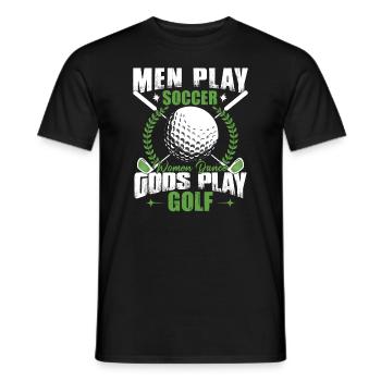 Les dieux jouent au golf - T-shirt homme - noir - Devant - AI Model Male 178 light (178cm)