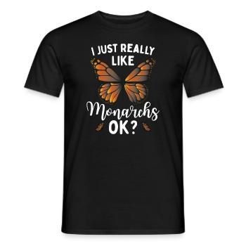 Zitat von Monarch Lover - Männer T-Shirt - Schwarz - Vorne - AI Model Male 178 light (178cm)
