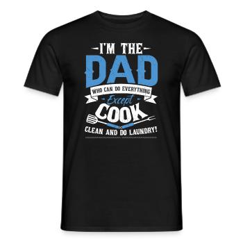 Ehemann Papa Lustiges Zitat - Männer T-Shirt - Schwarz - Vorne - AI Model Male 178 light (178cm)