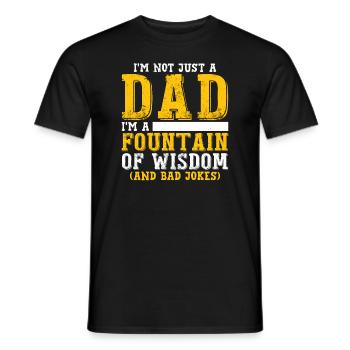 Je suis une blague de papa - T-shirt homme - noir - Devant - AI Model Male 178 light (178cm)
