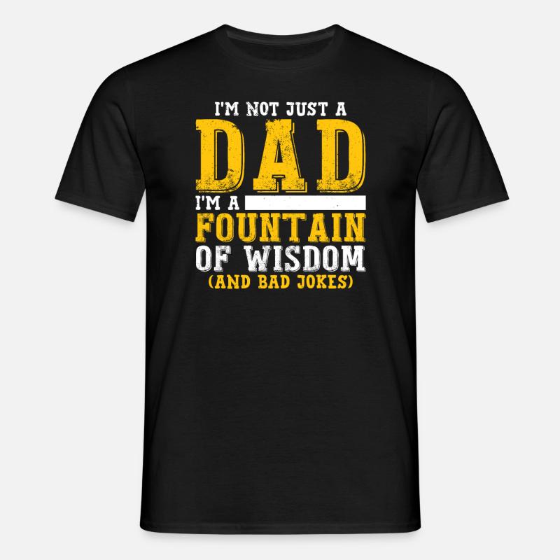 Ich bin ein Vater-Witz - Männer T-Shirt - Schwarz